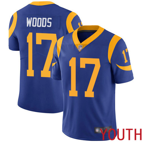Los Angeles Rams Limited Royal Blue Youth Robert Woods Alternate Jersey NFL Football #17 Vapor Untouchable->los angeles rams->NFL Jersey